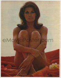 7d569 FANTASTIC VOYAGE magazine ad 1966 classic Raquel Welch nude sitting image from window card!