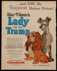 7d573 LADY & THE TRAMP magazine ad 1955 Walt Disney romantic canine dog classic cartoon!