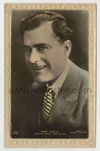 7d188 BERT LYTELL #160O English 4x6 postcard 1920s head & shoulders smiling portrait w/ suit & tie!