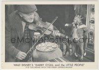 7d195 DARBY O'GILL & THE LITTLE PEOPLE 5x7 postcard 1959 it's the movie with the Irish leprechaun!
