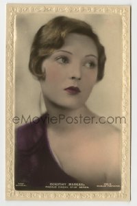 7d197 DOROTHY MACKAILL #226O English 4x6 postcard 1920s beautiful close portrait w/one bare shoulder