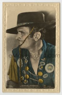7d202 DOUGLAS FAIRBANKS SR #273B English 4x6 postcard 1927 profile portrait from The Gaucho!