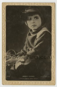 7d213 JACKIE COOGAN #147R English 4x6 postcard 1920s great portrait of the child star by Evans!