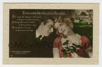 7d247 THIS IS HEAVEN #63 English 4x6 postcard 1929 great portrait of Vilma Banky & James Hall!
