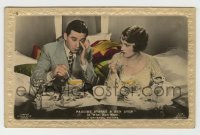 7d248 WHAT MEN WANT #71N English 4x6 postcard 1930 great close up of Ben Lyon & Pauline Starke!