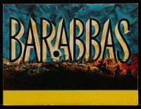 7d819 BARABBAS souvenir program book 1962 Richard Fleischer, Anthony Quinn, Silvana Mangano