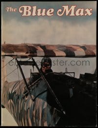 7d833 BLUE MAX souvenir program book 1966 WWI fighter pilot George Peppard, James Mason, Andress!