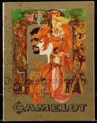 7d840 CAMELOT souvenir program book 1967 Bob Peak art of Harris as Arthur & Redgrave as Guenevere!