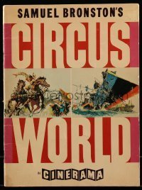 7d845 CIRCUS WORLD Cinerama souvenir program book 1965 John Wayne, Cardinale, McCarthy cover art!