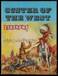 7d852 CUSTER OF THE WEST Cinerama souvenir program book 1968 Robert Shaw vs Indians, Little Big Horn
