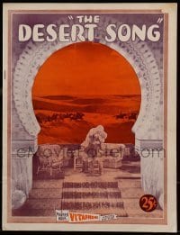 7d854 DESERT SONG souvenir program book 1929 Harbach, Hammerstein & Schwab musical!