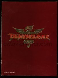 7d863 DRAGONSLAYER souvenir program book 1981 Peter MacNicol, Disney sword & sorcery fantasy movie!