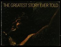 7d891 GREATEST STORY EVER TOLD hardcover souvenir program book 1965 Max von Sydow as Jesus Christ!