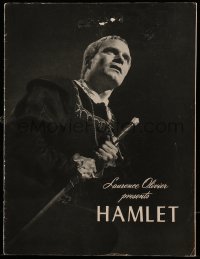 7d894 HAMLET souvenir program book 1949 Laurence Olivier, Shakespeare classic, Best Picture winner!