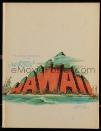 7d897 HAWAII hardcover souvenir program book 1966 Julie Andrews, written by James A. Michener!
