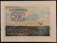 7d898 HEARTS OF THE WORLD souvenir program book 1918 D.W. Griffith's supreme triumph, Lillian Gish!