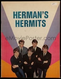 7d900 HERMAN'S HERMITS music concert souvenir program book 1965 David Leckenby, Peter Noone!