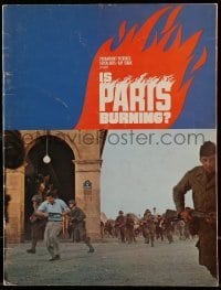 7d905 IS PARIS BURNING souvenir program book 1966 Rene Clement's Paris brule-t-il, World War II