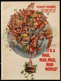 7d906 IT'S A MAD, MAD, MAD, MAD WORLD Cinerama souvenir program book 1964 great art by Jack Davis!