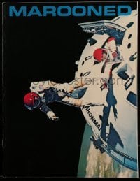7d929 MAROONED souvenir program book 1969 astronauts Gregory Peck & Gene Hackman, John Sturges!