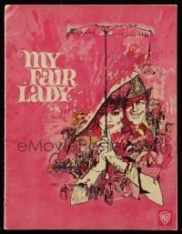 7d934 MY FAIR LADY softcover souvenir program book 1964 Audrey Hepburn, Rex Harrison, Bob Peak art!