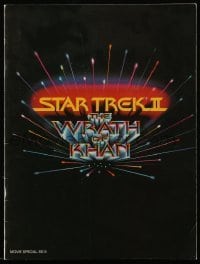 7d976 STAR TREK II souvenir program book 1982 The Wrath of Khan, Leonard Nimoy, William Shatner