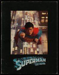 7d978 SUPERMAN souvenir program book 1978 comic book hero Christopher Reeve, Gene Hackman, Brando
