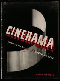 7d985 THIS IS CINERAMA world premiere 2nd printing souvenir program book 1952 startling new world!
