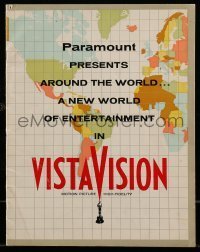7d992 VISTAVISION souvenir program book 1955 around the world, a new world of entertainment!