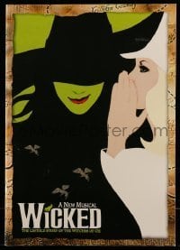 7d995 WICKED stage play souvenir program book 2003 Broadway's Untold Story of The Witches of Oz!