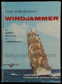 7d996 WINDJAMMER hardcover souvenir program book 1958 sailing documentary by Louis De Rochemont!