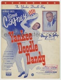 7d539 YANKEE DOODLE DANDY sheet music 1942 James Cagney as George M. Cohan, The Yankee Doodle Boy!