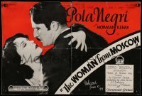 7d554 WOMAN FROM MOSCOW English trade ad 1928 Russian Princess Pola Negri & nihilist Norman Kerry!
