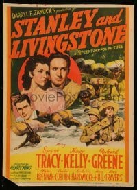 7d034 STANLEY & LIVINGSTONE mini WC 1939 Spencer Tracy as the explorer of Africa, Nancy Kelly!