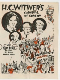 7d082 HER FATHER SAID NO herald 1927 Mary Brian, H.C. Witwer's carnival of comedy, Frankie Darro