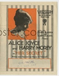 7d083 HER SECRET herald 1917 Alice Joyce's confession cost her Harry Morey's love!