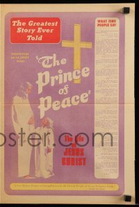 7d110 PRINCE OF PEACE herald 1950 Kroger Babb's life of Jesus Christ with 6 year old Ginger Prince!