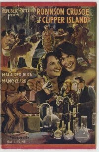 7d117 ROBINSON CRUSOE OF CLIPPER ISLAND Indian herald 1936 Republic adventure serial with Ray Mala!
