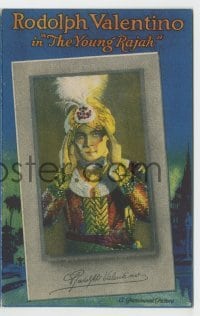 7d143 YOUNG RAJAH herald 1922 American Rudolph Valentino discovers he is actually Indian royalty!