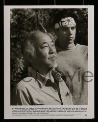 7d739 KARATE KID PART III presskit w/ 4 stills 1989 Ralph Macchio, Pat Morita, John Avildsen!