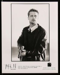 7d766 SEVEN presskit w/ 9 stills 1995 David Fincher, Morgan Freeman, Brad Pitt, deadly sins!