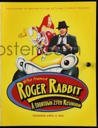 7d620 WHO FRAMED ROGER RABBIT promo brochure R2013 Robert Zemeckis, Bob Hoskins, Jessica Rabbit!