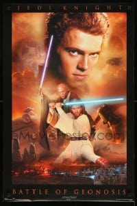 7f086 ATTACK OF THE CLONES 23x34 Canadian commercial poster 2002 Star Wars Episode II, Geonosis!