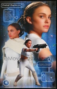 7f088 ATTACK OF THE CLONES 23x34 Canadian commercial poster 2002 Star Wars Episode II, Padme!