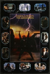 7f801 HIGHLANDER 24x36 commercial poster 1998 cool images of Adrian Paul and adversaries!