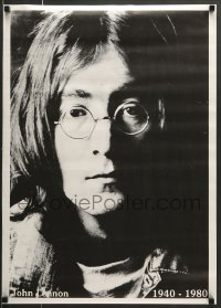 7f811 JOHN LENNON 21x29 commercial poster 1980s close-up of the legend, 1940-1980 style!