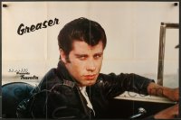 7f813 JOHN TRAVOLTA 2-sided 21x32 commercial poster 1976 Grease and Saturday Night Fever!