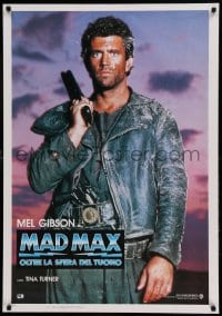 7f822 MAD MAX BEYOND THUNDERDOME 28x40 Italian commercial poster 1980s wasteland hero Mel Gibson!