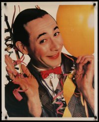 7f840 PAUL REUBENS 23x29 commercial poster 1990s wacky portrait with balloon!