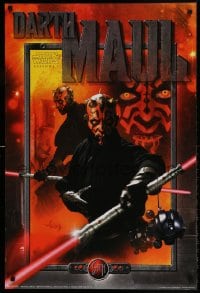 7f111 PHANTOM MENACE 24x36 commercial poster 1999 Star Wars I, images of Ray Park as Darth Maul!